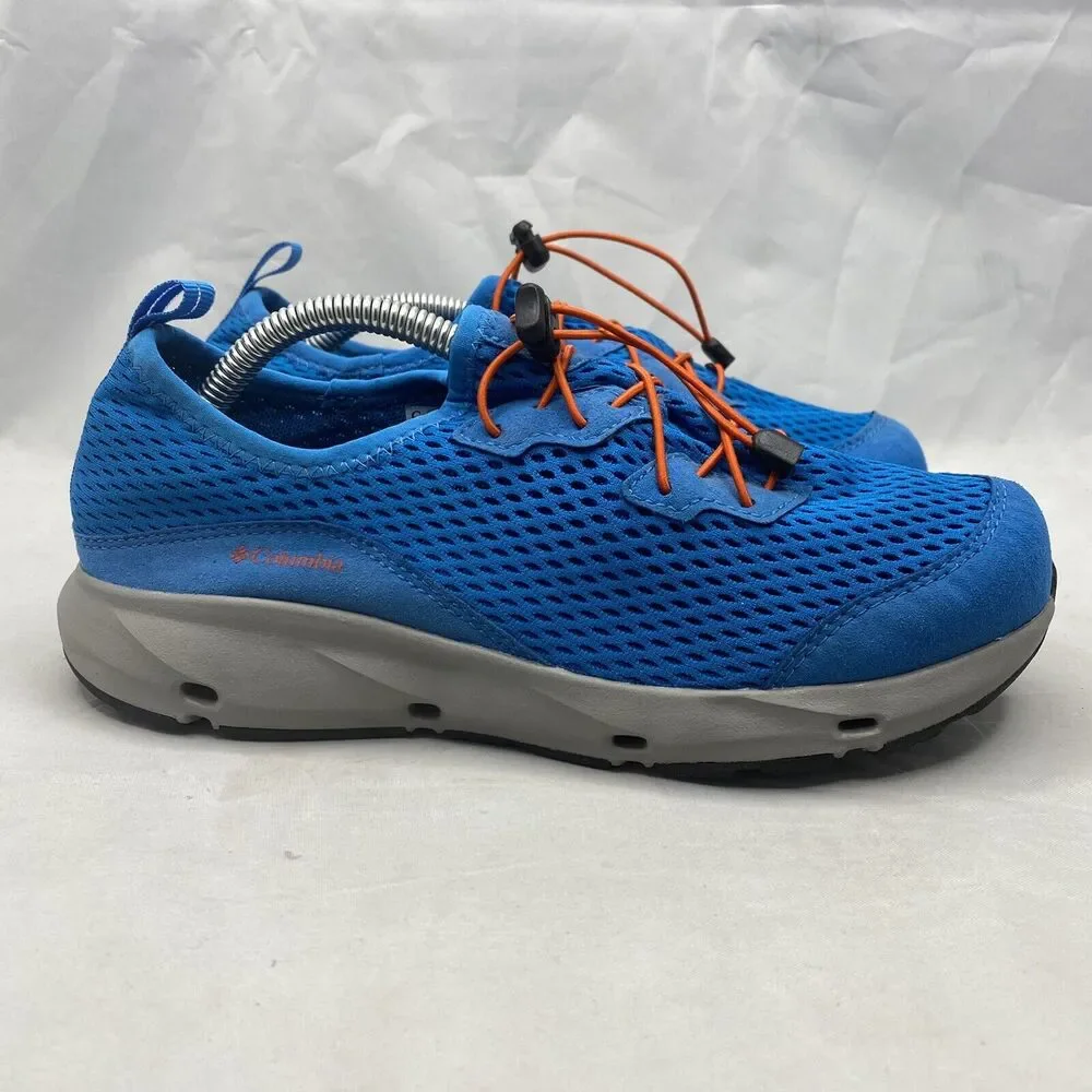 Columbia Vent Fishing Water Shoes Blue/Orange Big Kids Size 5Y BY1096